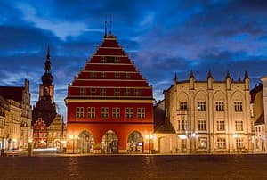 La ciutat medieval de Greifswald és ciutat natal del futbolista Toni Kroos