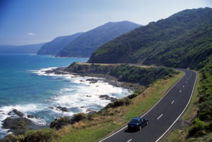 La preciòsa carretera de la costa de Victoria