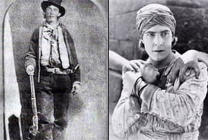A l'esquerra Billy el Nen, a la dreta Ramón Navarro en Ben Hur (1925)