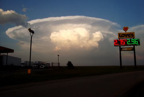 Tormenta local muy amenazadora