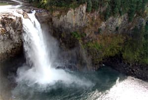 Snoqalmie Falls - otra cascada impressionant en l'última etapa del nostre viatge amb moto