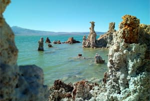 El nostre itinerari en moto vora les orilles de Mono Lake en Califòrnia