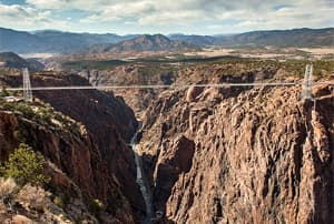El pont penjant sobre la Royal Gorge