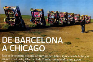 De Barcelona a Chicago, reportatge en Motoviva sobre la Ruta 66 en Moto